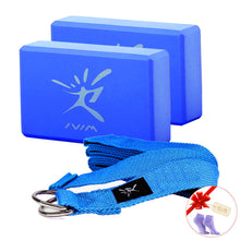 Load image into Gallery viewer, EVA Yoga Block And Stretching Belt Set
